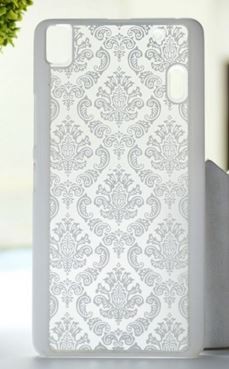 Накладка для Lenovo K3 Note A7000 "Пейслі матові білі" (пластик)-0