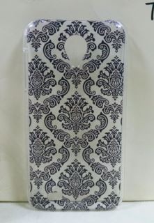 Накладка для Lenovo S750 "Пейслі чорний" (пластик)-0