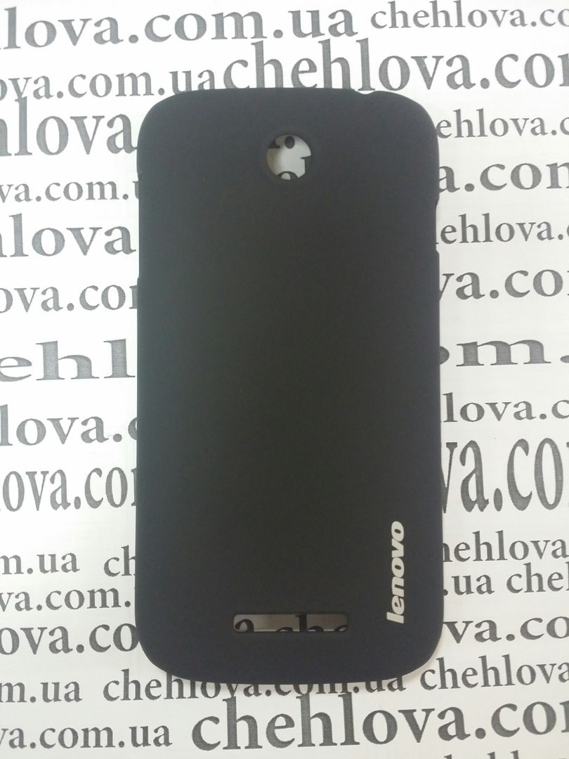 Накладка для Lenovo A760 Soft Touch (та матова плівка в комплекті) чорна-0