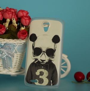 Накладка для Lenovo S820  "Панда" ( пластик)-0