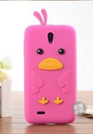 Накладка для Lenovo A850 Рожева качечка 3D-0