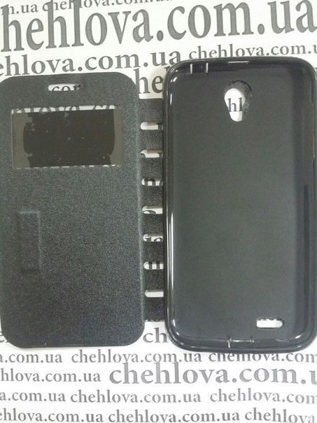 Книжка Imperium для Lenovo A859 з прихованим магнітом та вікном (чорна)-2