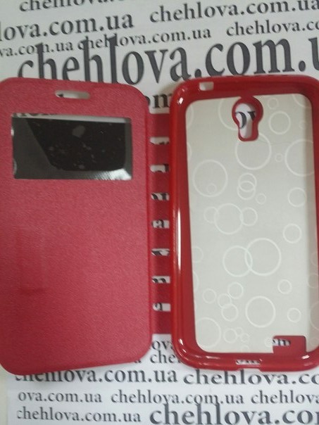 Книжка Imperium для Lenovo A859 з прихованим магнітом та окном (червона)-2