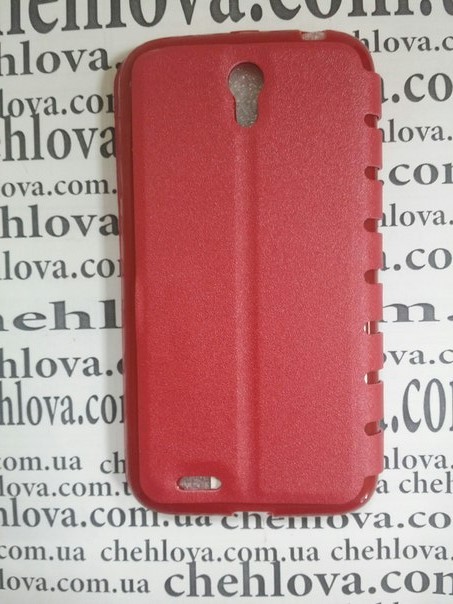 Книжка Imperium для Lenovo A859 з прихованим магнітом та окном (червона)-1
