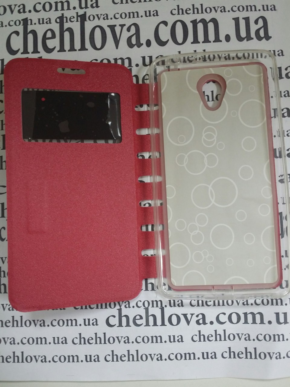 Книжка Imperium для Lenovo S860 з прихованим магнітом та вікном (червона)-2