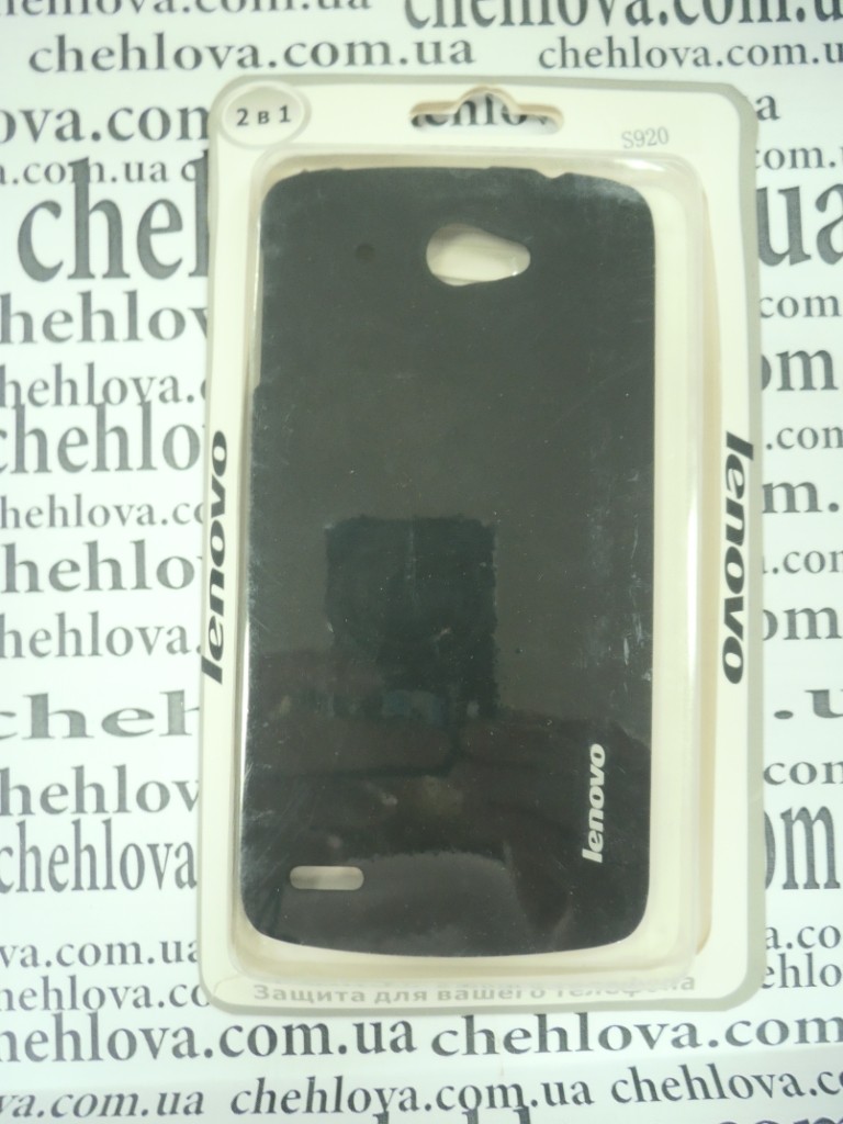 Накладка для Lenovo S920 Soft Touch (та матова плівка в комплекті) чорна-0