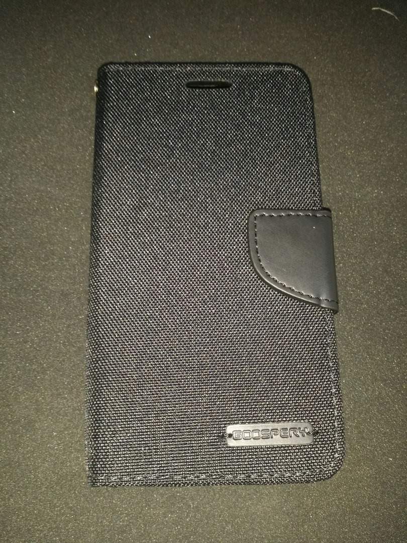 Книжка Goospery Canvas для Lenovo K3 A6000/6010 чорна-0