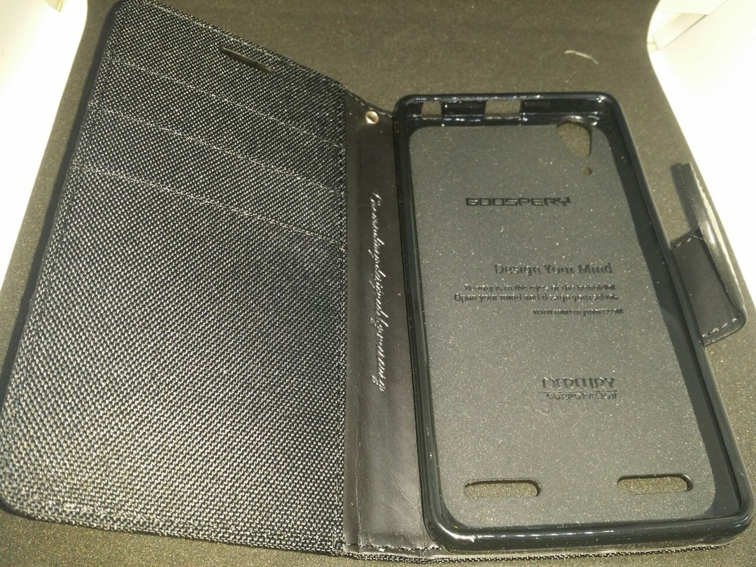 Книжка Goospery Canvas для Lenovo K3 A6000/6010 чорна-2