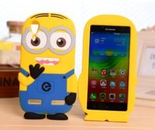 Накладка для Lenovo K3 A6000 Міньон в блакитних  штанях 3D-0