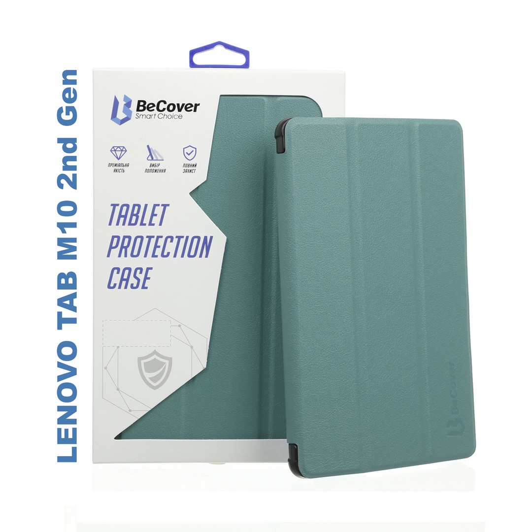 Чохол-книжка BeCover Smart Case для Lenovo Tab M10 TB-X306F HD (2nd Gen) Dark Green-0