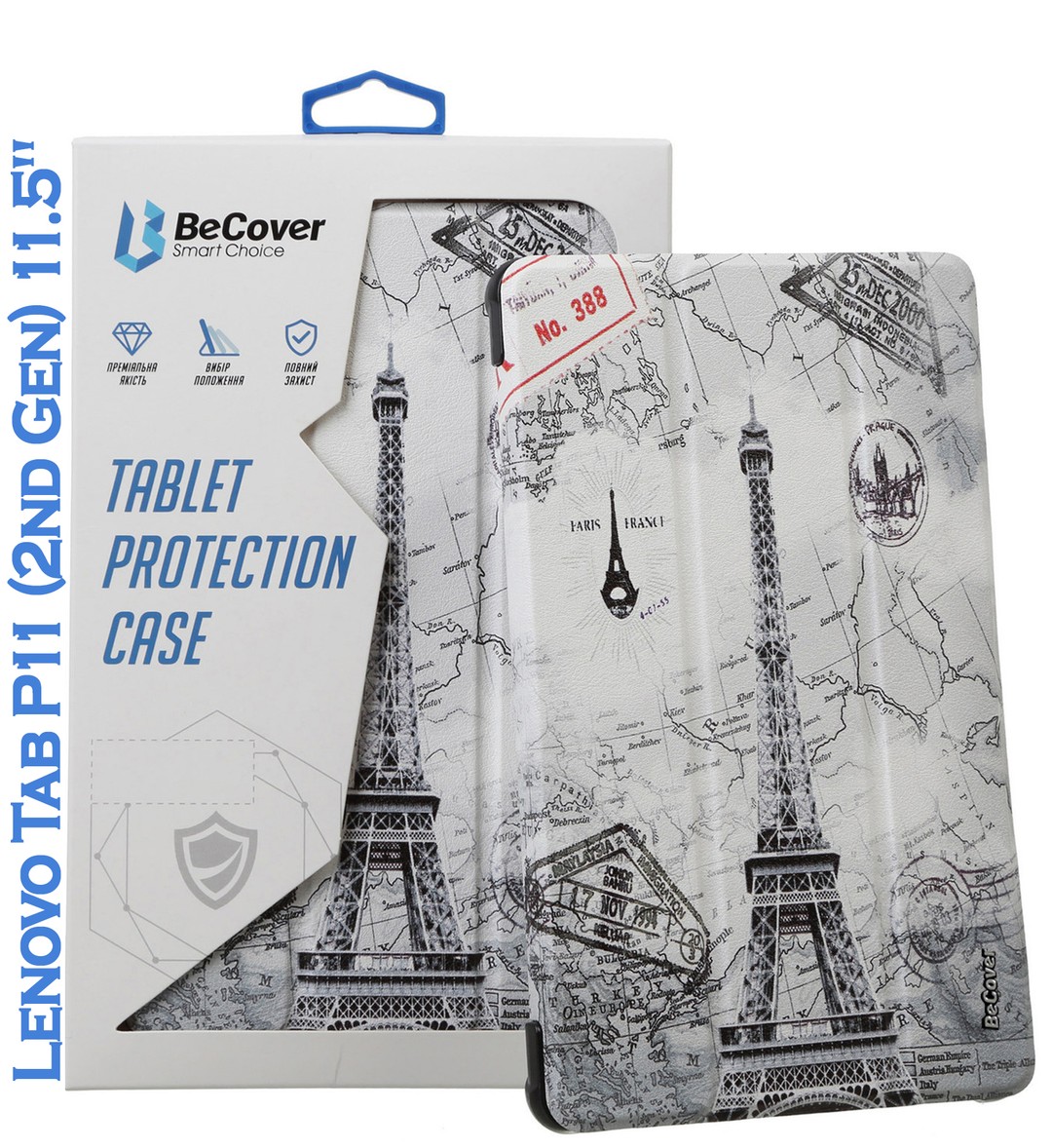 Чохол-книжка BeCover Smart Case для Lenovo Tab P11 (2nd Gen) (TB-350FU) 11.5" Paris-0