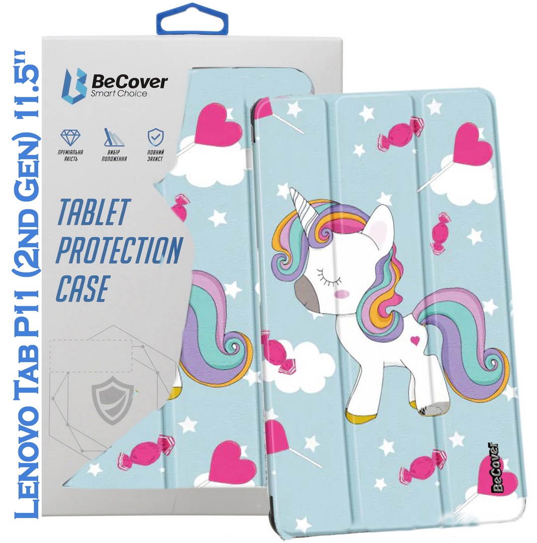 Чохол-книжка BeCover Smart Case для Lenovo Tab P11 (2nd Gen) (TB-350FU/TB-350XU) 11.5" Unicorn-0