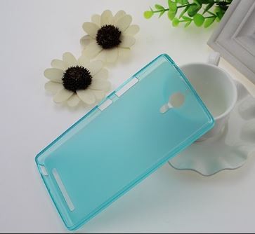 Накладка для Lenovo P90/K80 силікон блакитний-0