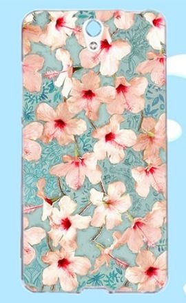 Накладка для Lenovo Vibe S1 "Дрібні квіточки" (силікон)-0