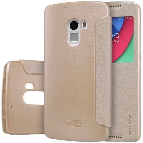 Книжка Nillkin Sparkle для Lenovo X3 Lite/K4 Not 3 Золота-0