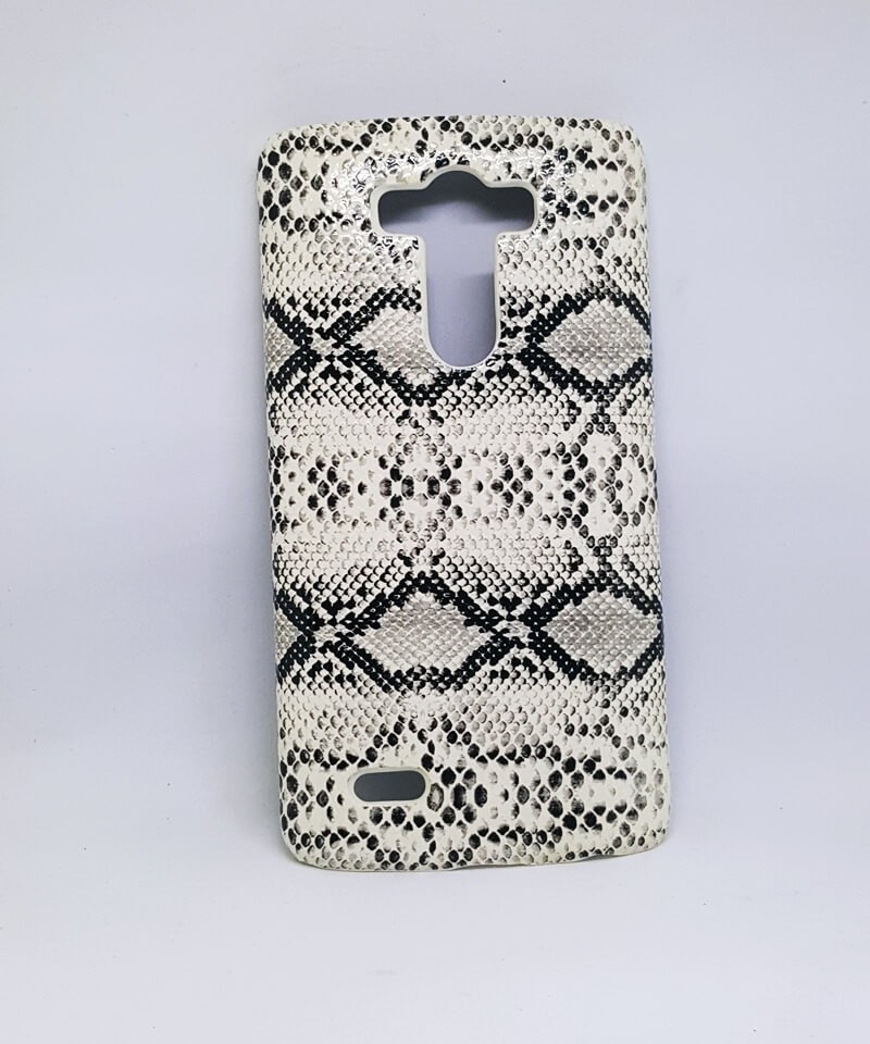 Накладка для LG G3 Змія біла (пластик)-0