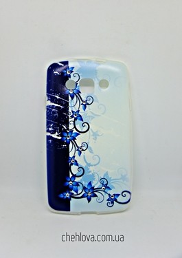 Чохол Diamond Silicone для LG L60/X135/X145/X147 Frozen Leaves-0