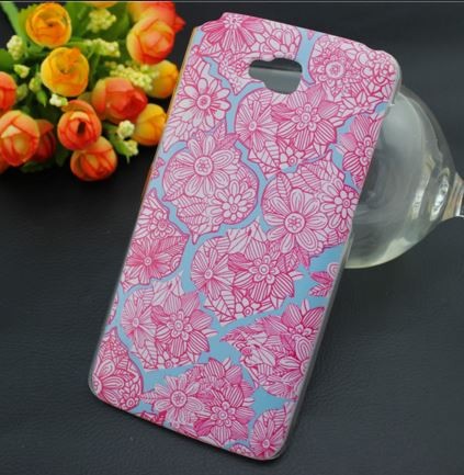 Накладка для LG G Pro Lite D686 "Рожеві візерунки" (пластик)-0