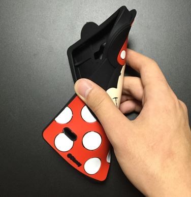 Накладка для LG G4 Stylus Мікі з посмішкою3D-1