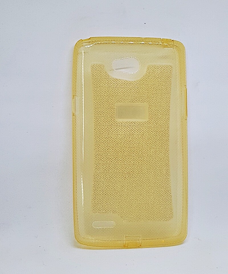 Накладка для Lg L80 LUXURE SHINE жовтий (силікон)-0