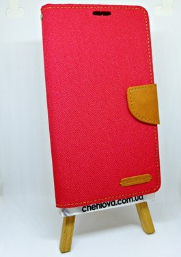Книжка Goospery Canvas для Lenovo X3 Lite A7010 червона-0