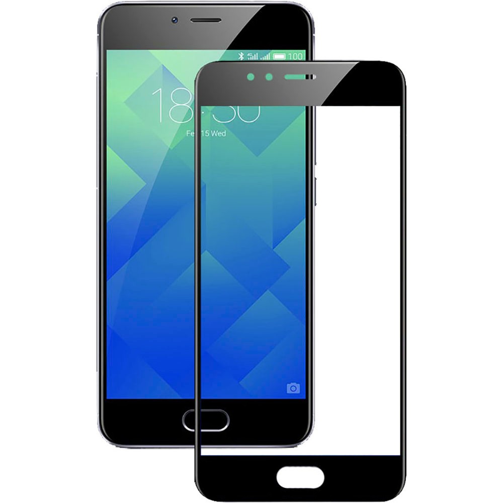 Захисне скло iPaky для Meizu M5 Note з чорною рамкою-0