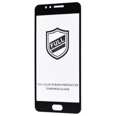 Захисне скло Full Glue для Meizu M5s з чорною рамкою-0