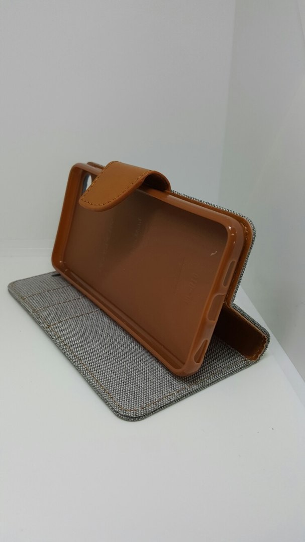 Книжка Goospery Canvas для Meizu U20 сіра-2