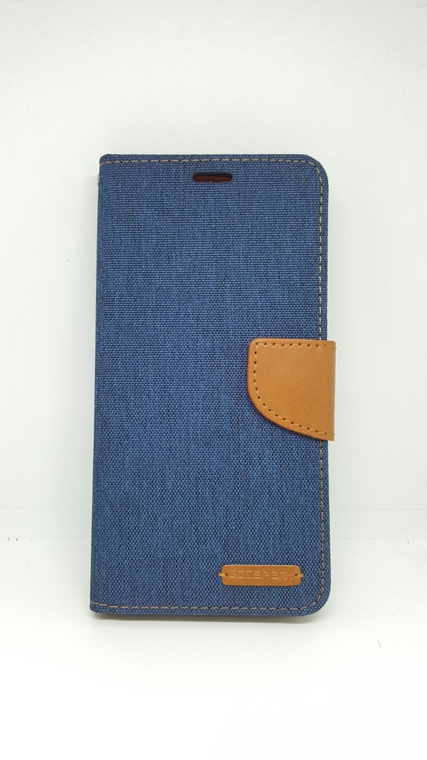 Книжка Goospery Canvas для Meizu U20 синя-0