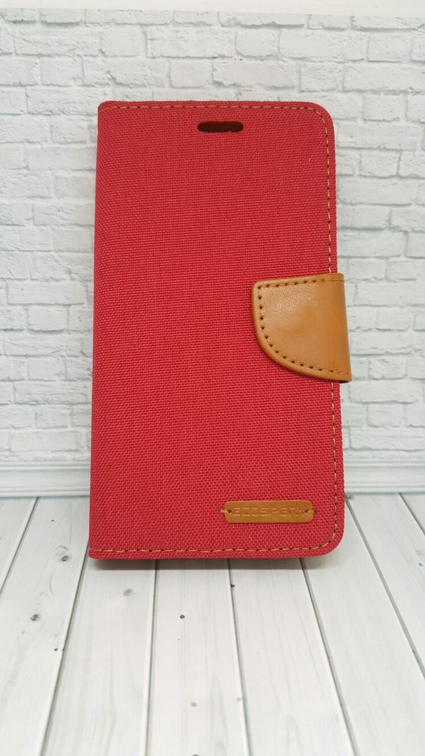 Книжка Goospery Canvas для Meizu U20 червона-0