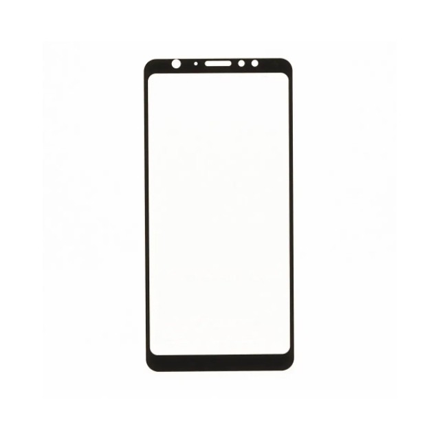 Захисне скло Full Glue для Meizu V8 Pro/M8 з чорною рамкою-0