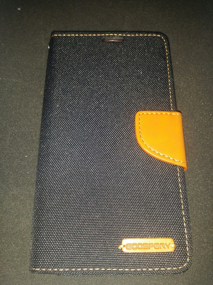 Книжка Goospery Canvas для Lenovo Vibe C (A2020) коричнева-0