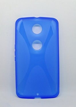 Накладка для  Motorola Google Nexus 6 синій (силікон)-0