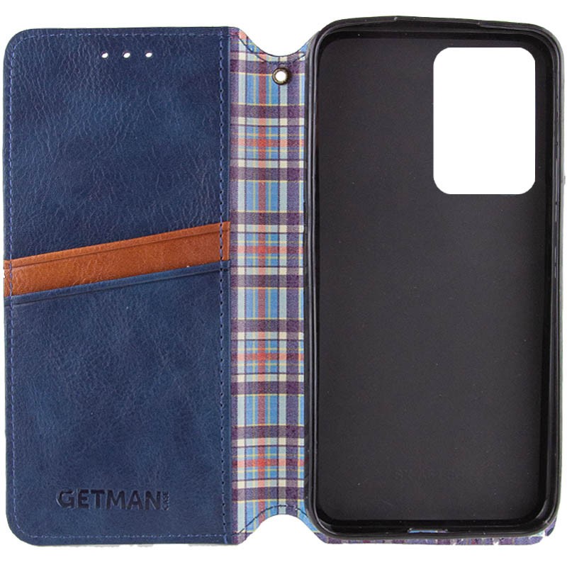 Книжка GETMAN Cubic для Xiaomi Poco F5 / Note 12 Turbo синя-1
