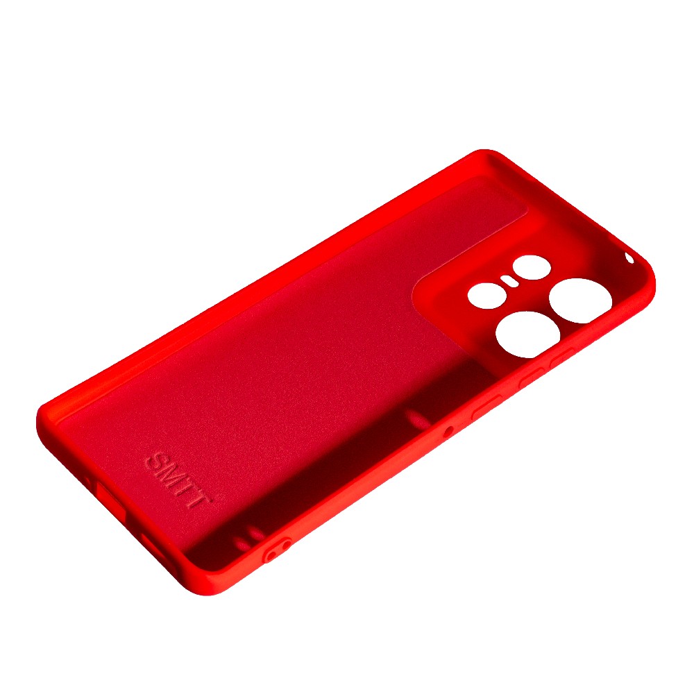 Накладка Silicone case SMTT для Motorola Edge 50 Pro (Red)-2