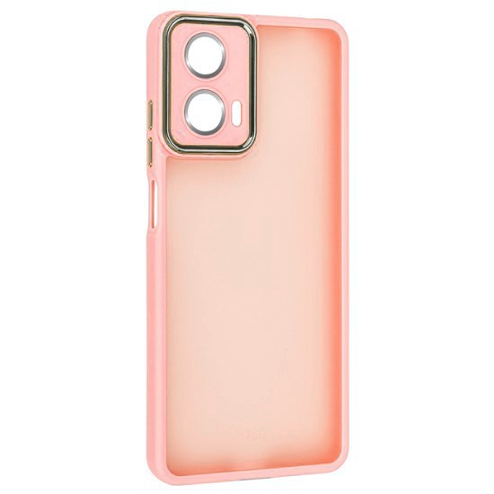 Накладка Luxury Metal Lens для MOTO G04/G04S/G24 персикова-0