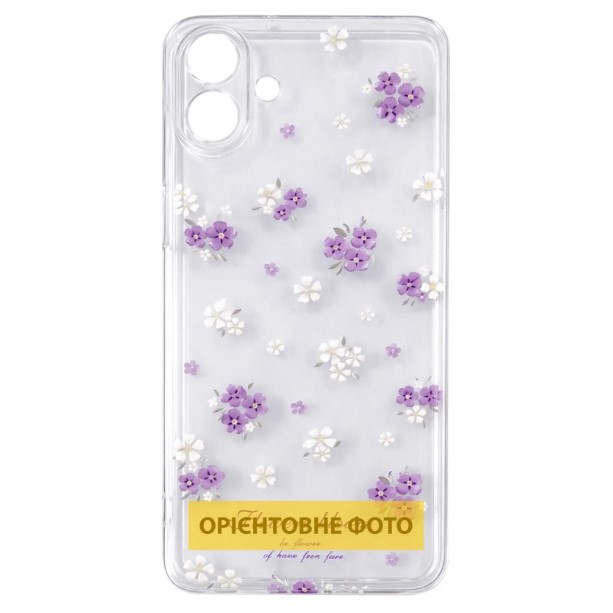 Чохол TPU Clear Joy для Samsung A56/A36 (Flowers Bloom)-0