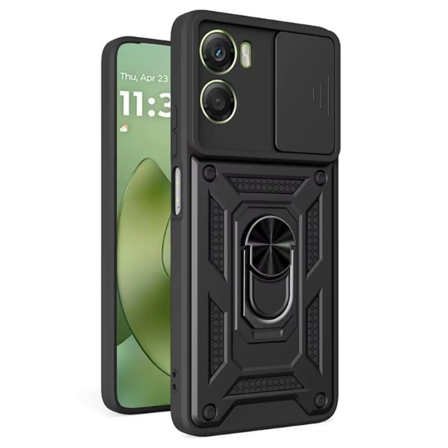 Накладка  Camshield Serge Ring для Moto G06 / G06 Power Чорна-0