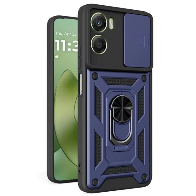 Накладка  Camshield Serge Ring для Moto G06 / G06 Power  Синя-0