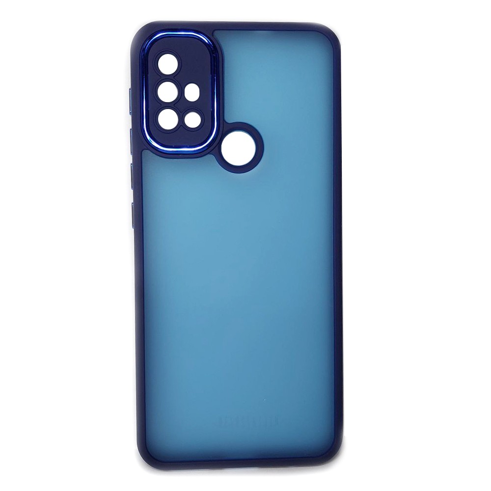 Накладка Luxury Metal Lens для MOTOROLA G10/G20/G30 (Синій)-0