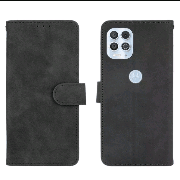 Книжка Leather Book для Motorola Moto G100/Edge S (Black)-0