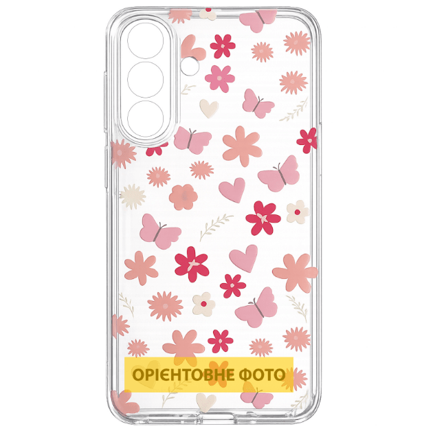 Чохол TPU Clear Joy для Xiaomi Redmi A7 Pro (Butterfly garden)-0