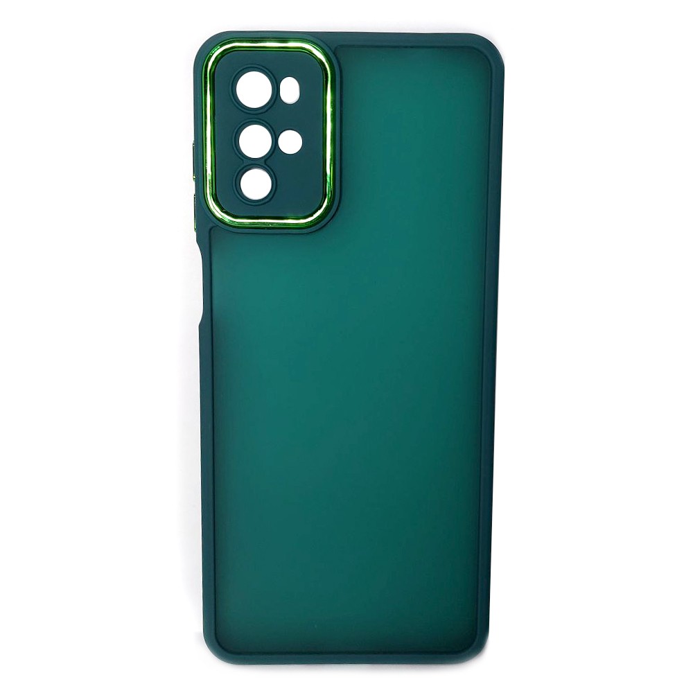 Накладка Luxury Metal Lens для MOTOROLA G22 (Зелений)-0