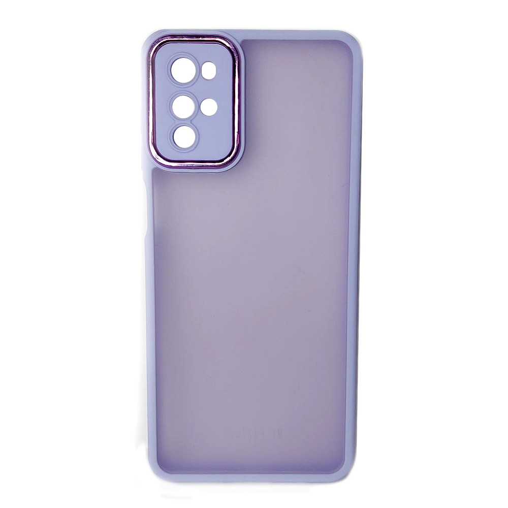 Накладка Luxury Metal Lens для MOTOROLA G22 (Бузковий)-0
