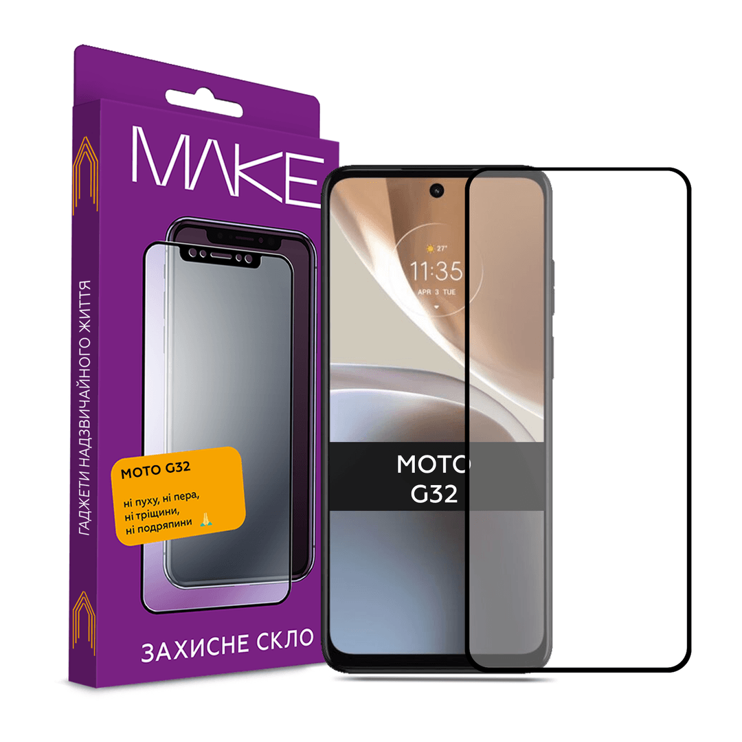 Захисне скло MAKE для Moto G32-0