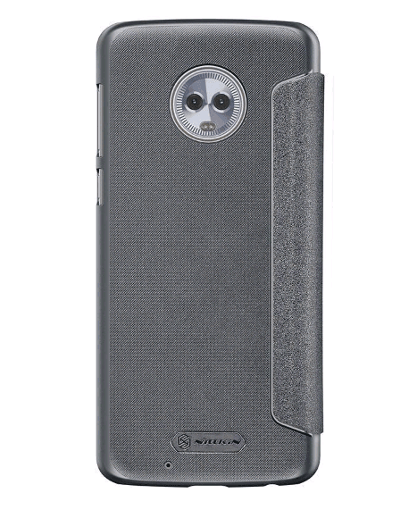 Книжка Nillkin Sparkle Leather для Motorola Moto G6 чорна-1