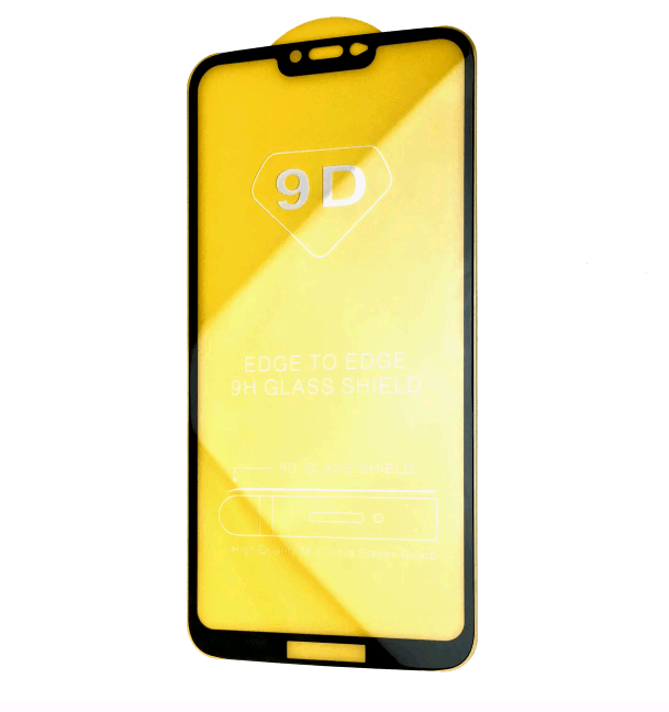 Захисне скло 9D Full Glue для Moto G7 Power з чорною рамкою-0