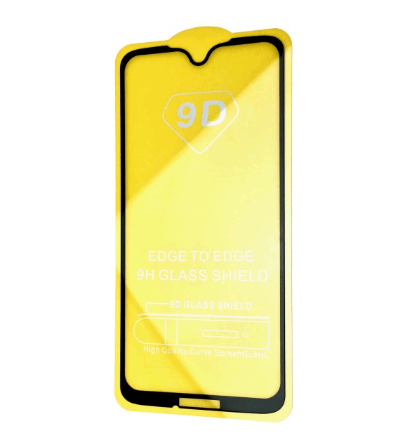 Захисне скло 9D Full Glue для Moto G7/G7 Plus з чорною рамкою-0