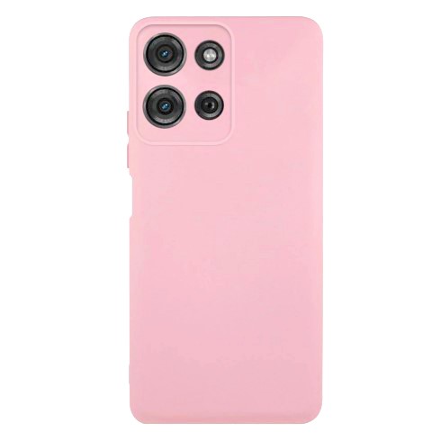 Silicone Case Full Camera для Moto G75 Light pink-0