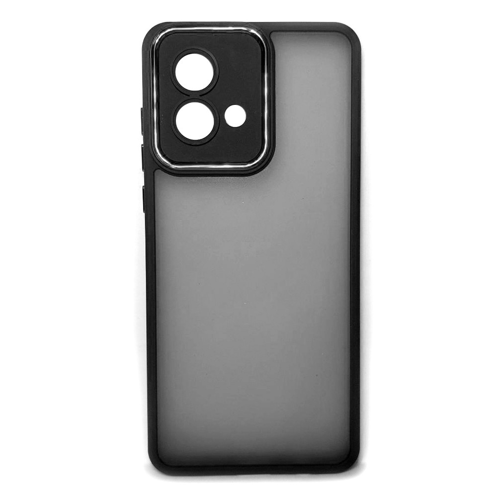 Накладка Luxury Metal Lens для MOTOROLA G84 (Чорний)-0